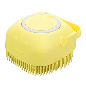 Dog Bath Brush (Color: Yellow)