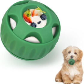 Dog Chew Toys For Puppies And Treat Trays (Option: Single Ball green)